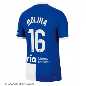 Atletico Madrid Nahuel Molina #16 Seconda Maglia 2023-24 Manica Corta